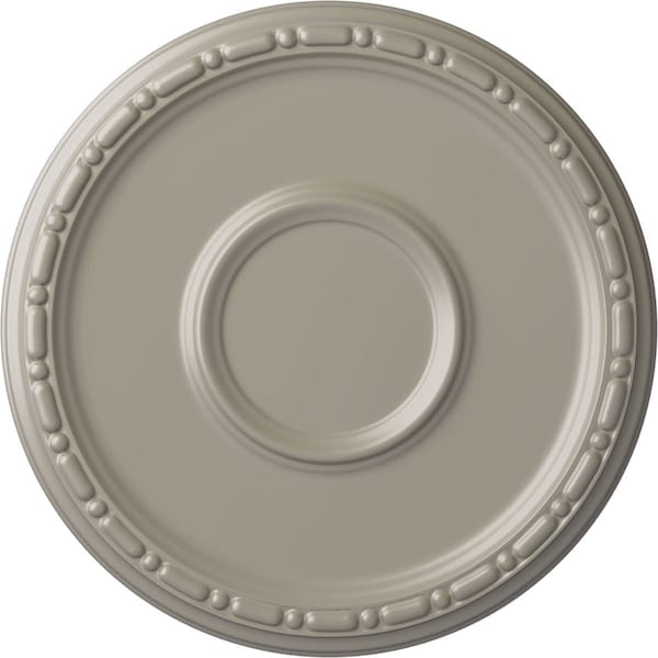 Ekena Millwork Medea Ceiling Medallion (Fits Canopies up to 5 1/2"), Hand-Painted Pearl White, 16 1/2"OD x 1 1/2"P CM16MDPWS - main